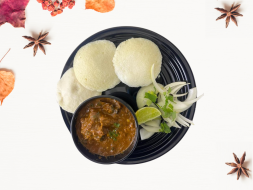 Idly With Goat Curry