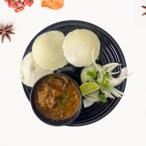 Idly With Goat Curry