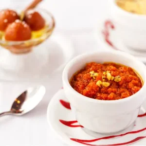 Gajar Halwa with Gulab Jamun